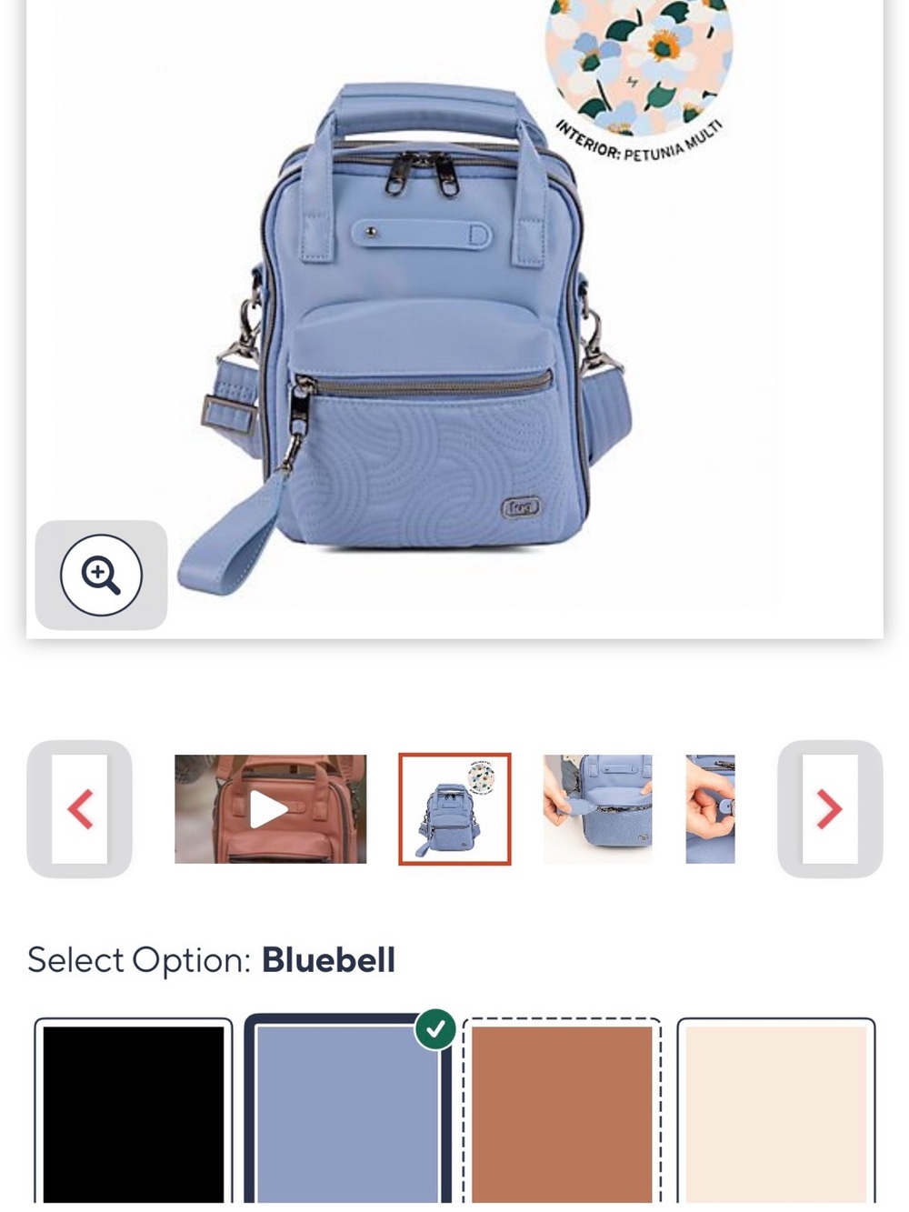 lug Bluebell Compact Women's Backpack Crossbody
